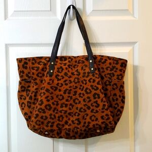 J. Crew Leopard Print Tote Bag